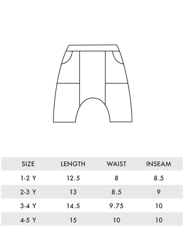 Blue Safari Grey Boy Harem Pants