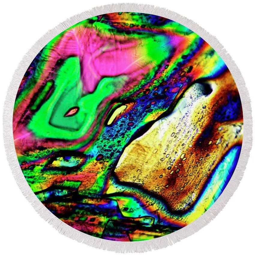 Disarray - Round Beach Towel