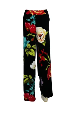 Elastic waistband lined pants