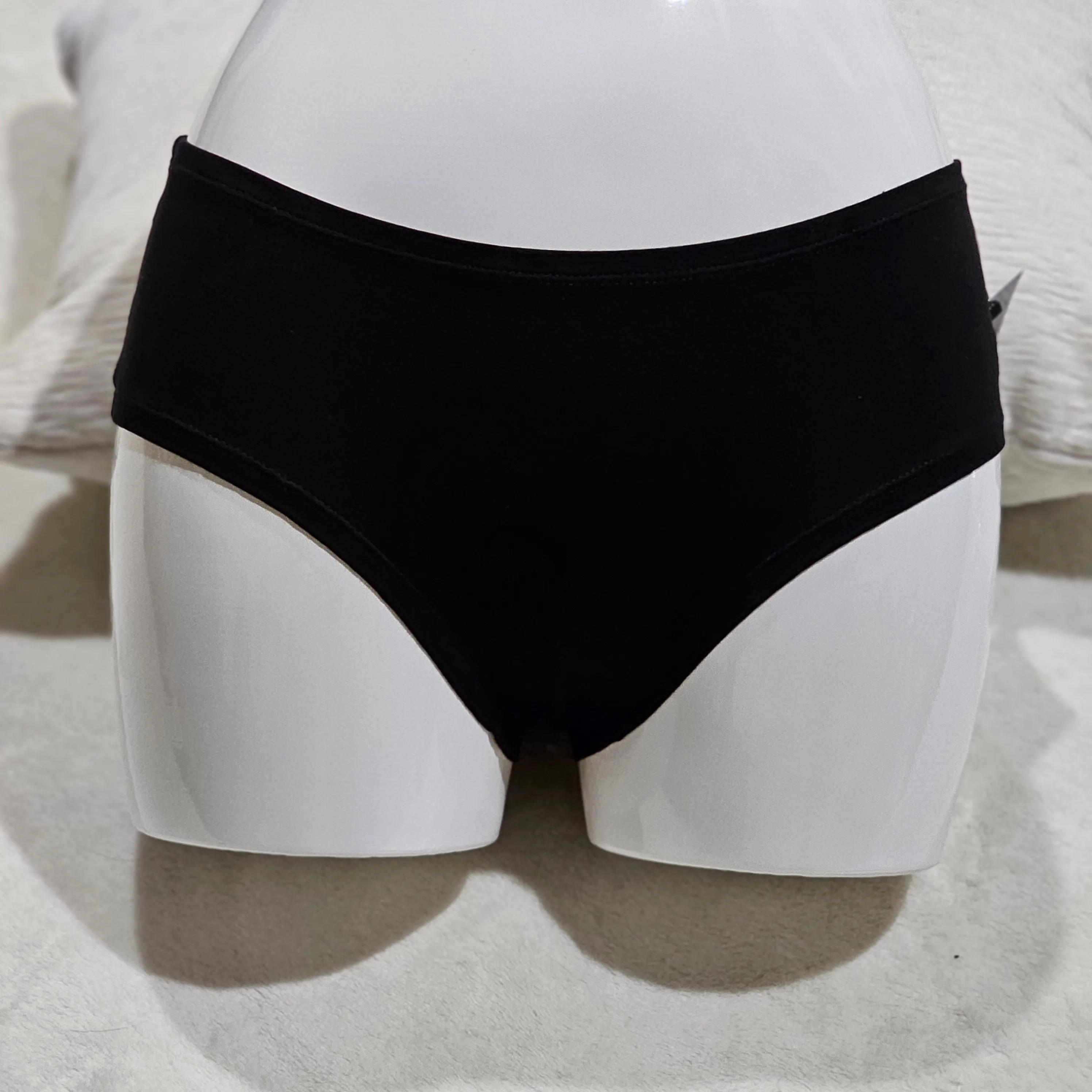 Frosty Panty | Black Cotton U GIVE ME FROSTBITE Graphic On Back