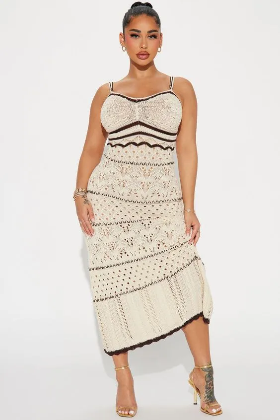 Miah Crochet Maxi Dress
