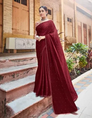 Moss Chiffon Printed Saree
