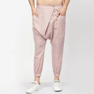 Pink Linen Harem Pant